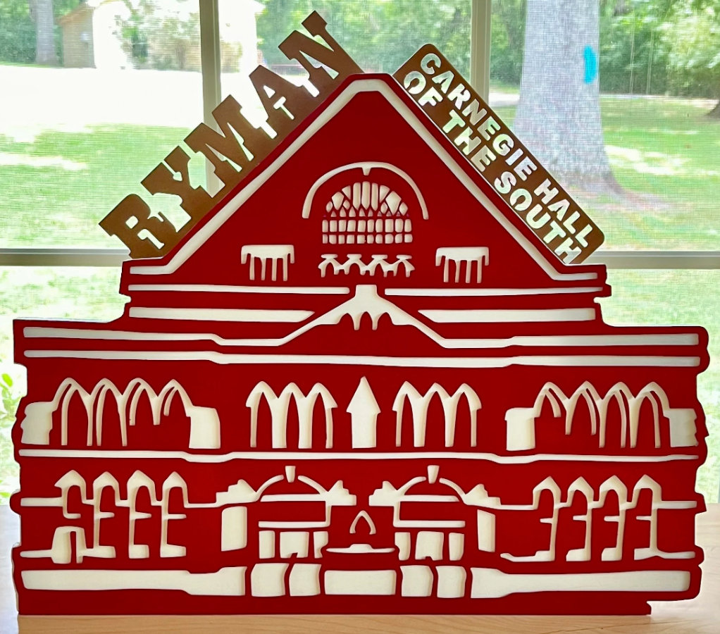 Ryman Auditorium Stand Up Sign, Wood & Metal. Carnegie Hall of the South. Soul of Nashville, TN. Made in Nashville, TN. Make It Great Store.